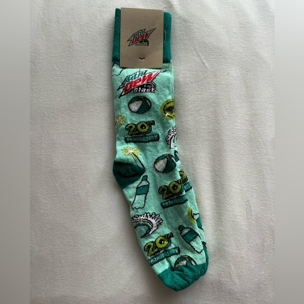 Mountain Dew Baja Blast Crew Socks (limited edition)